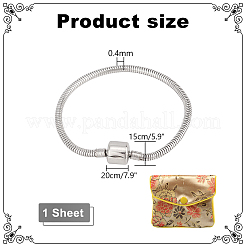 304 Stainless Steel European Style Bracelets for Jewelry Making&nbsp;STAS-PH0006-02B