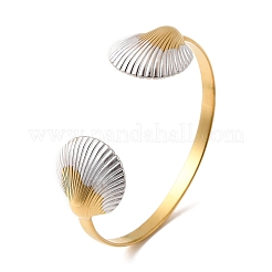 304 Stainless Steel Cuff Bangles for Women&nbsp;BJEW-F509-01G