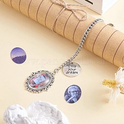 6Pcs Word Live Your Dream Hanging Ornament&nbsp;HJEW-SW00010