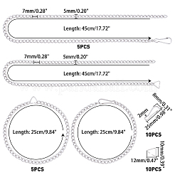 DIY 304 Stainless Steel Chain Garment Decoration Making Kits&nbsp;DIY-UN0002-39P