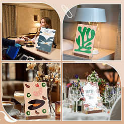 Rectangle Acrylic Table Card Holder&nbsp;AJEW-WH0777-017