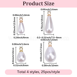 ABS Plastic Pearl Pendants&nbsp;FIND-BM0001-56B