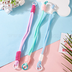 3Pcs 3 Colors Polyester Cord Phone Hand Strap Chains&nbsp;AJEW-TA0002-69
