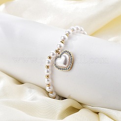 Ion Plating(IP) 304 Stainless Steel Charm Bracelets for Women&nbsp;BJEW-P345-04G