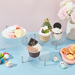 3 Sets 3 Styles Acrylic Cupcake Riser Holder&nbsp;ODIS-FG0001-71