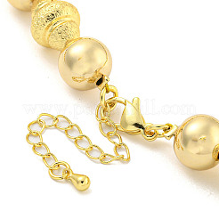 Rack Plating Brass Beaded Necklaces&nbsp;NJEW-P307-05G