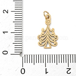 Christmas Theme 304 Stainless Steel Pendants&nbsp;STAS-Z164-02G-01