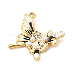 304 Stainless Steel Rhinestone Pendants&nbsp;STAS-P431-28G