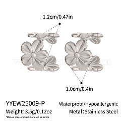 304 Stainless Steel Cuff Earrings for Women&nbsp;YW4360-2