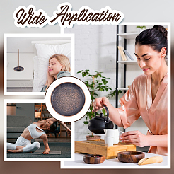 Round Alloy Incense Burner Holder&nbsp;LS-AJEW-WH0609-636