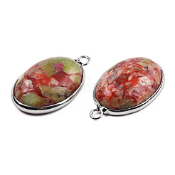 Assembled Peridot and Rose Quartz Pendants&nbsp;G-T111-01