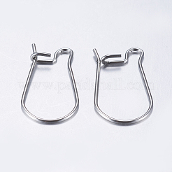 Tarnish Resistant 304 Stainless Steel Hoop Earrings&nbsp;LS-STAS-L198-15B-P