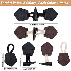 8Pcs 2 Colors Resin Buttons&nbsp;BUTT-CL0001-11