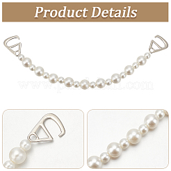2Pcs Plastic Imitation Pearl Shoe Chains&nbsp;AJEW-CY0002-27