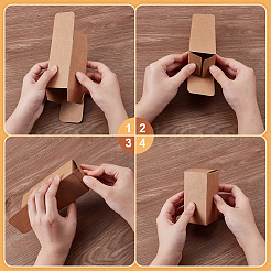 Foldable Creative Kraft Paper Box&nbsp;LS-CON-WH0113-01B
