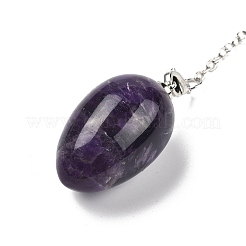 Natural Amethyst Dowsing Pendulums&nbsp;G-B139-04P-04