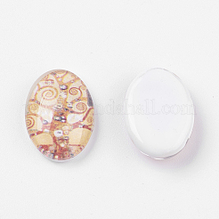 Tempered Glass Cabochons&nbsp;LS-GGLA-R194-1
