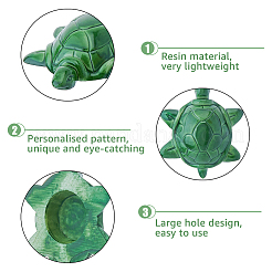 Resin Tortoise Covers Toilet Bolts&nbsp;DJEW-WH0072-14
