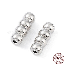 Anti-Tarnish Rhodium Plated 925 Sterling Silver Screw Clasps&nbsp;LS-STER-K173-04P