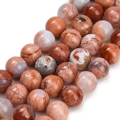 Natural Mexican Pink Agate Beads Strands&nbsp;GG-CBA07EB-A01-01