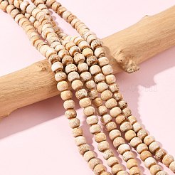 Handmade Fancy Antique Glazed Porcelain Ceramic Round Beads Strands&nbsp;PORC-L019-6mm-06