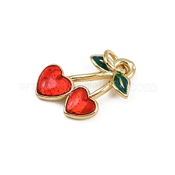 Brass Enamel Pendants&nbsp;KK-D409-44G-A