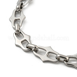 Non-Tarnish 304 Stainless Steel Link Chains Bracelets for Men & Women&nbsp;BJEW-D042-12P