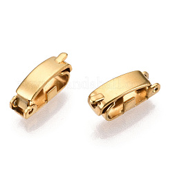 Ion Plating(IP) 304 Stainless Steel Fold Over Clasps&nbsp;LS-STAS-N092-169G