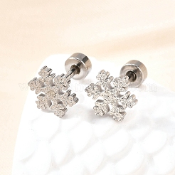304 Stainless Steel Stud Earrings&nbsp;EJEW-H161-01P-E