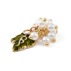 Brass Enamel Pendants&nbsp;KK-H274-03G