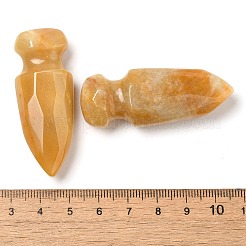 Natural Topaz Jade Craved Sword Model Ornament&nbsp;DJEW-C019-02L