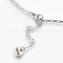 Alloy Rhinestone Pendant Necklaces&nbsp;NJEW-JN02234