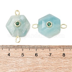Faceted Natural Amazonite Carved Links&nbsp;G-T146-01G-04