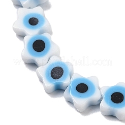 Handmade Evil Eye Lampwork Beads Strands&nbsp;LAMP-G166-02