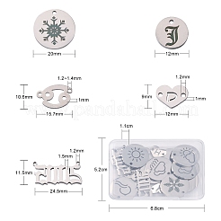 304 Stainless Steel Pendants&nbsp;STAS-CJ0002-15