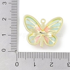 Rack Plating Alloy Enamel Pendants&nbsp;PALLOY-F018-22G-02