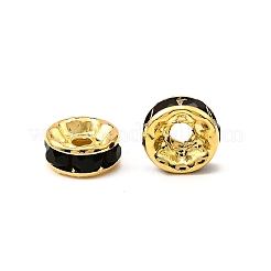 Brass Grade A Rhinestone Spacer Beads&nbsp;RSB038NF-04G