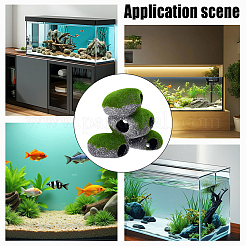 2Pcs Resin Aquarium Cave Stone Micro Landscape Scene Ornaments&nbsp;DJEW-WA0001-04