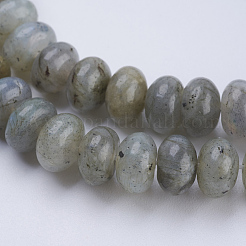 Natural Labradorite Beads Strands&nbsp;G-P354-01-8x5mm