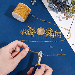 DIY Brass Cable Chains Bracelets Necklaces Making Kits&nbsp;DIY-UN0006-22C