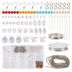 DIY Wire Wrap Earring Making Kit&nbsp;DIY-TA0004-87