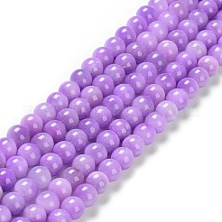 Dyed Natural Green Jade Beads Strands&nbsp;JBS053-10MM-29