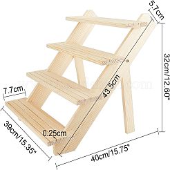 4- Tier Wood Display Stands&nbsp;ODIS-WH0027-028