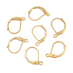 Brass Lever Back Hoop Earrings&nbsp;KK-EC223-C