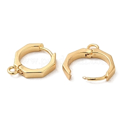Brass Hoop Earrings Finding&nbsp;KK-M262-1A-G