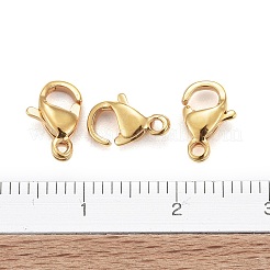 Ion Plating(IP) 304 Stainless Steel Lobster Claw Clasps&nbsp;STAS-H352-01B-G-01