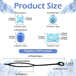 Acrylic Hair Braiding Twist Styling Tool Set&nbsp;DIY-FZC0002-01C