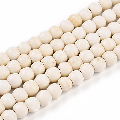Synthetic Magnesite Beads Strands&nbsp;TURQ-S192-4mm-1