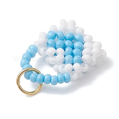 Glass Seed Beaded Handbag Pendants&nbsp;PALLOY-MZ01217