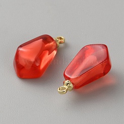 Transparent Resin Pendants&nbsp;RESI-WH0034-71A